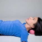 Miracle Ball Method - Elaine Petrone with neck on ball