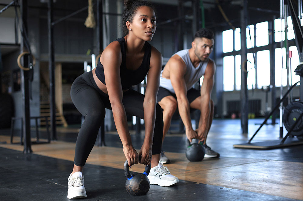 Adults Working Out